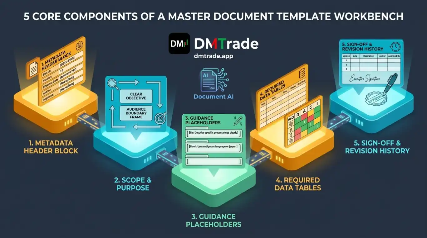 Infographic បង្កើត Template និង Document Outline