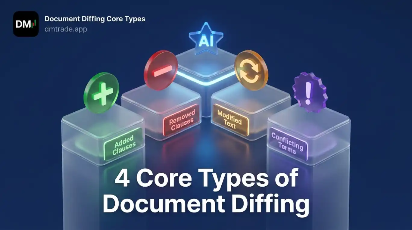 Infographic Compare Documents និង Version Diff