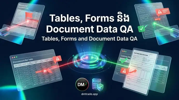 មេរៀនទី១៦ ៖ Tables, Forms និង Document Data QA