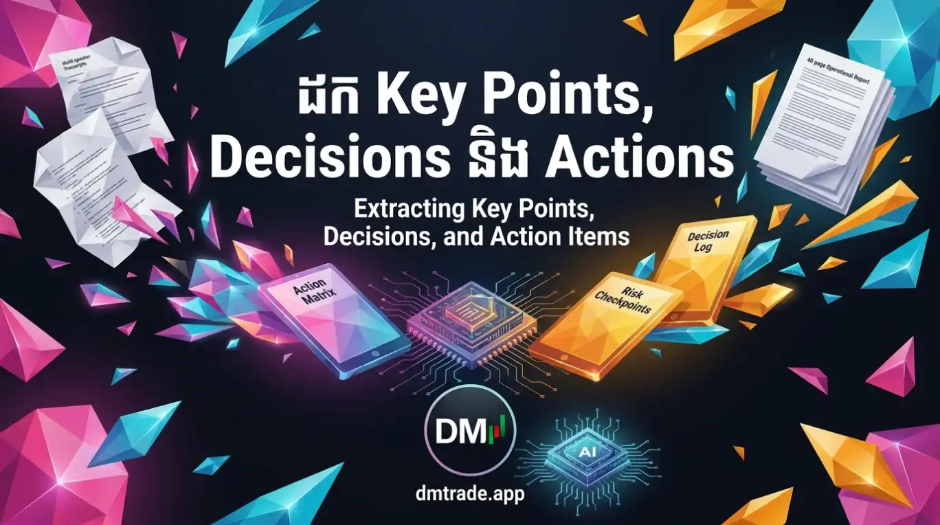 មេរៀនទី៧ ៖ ដក Key Points, Decisions និង Actions