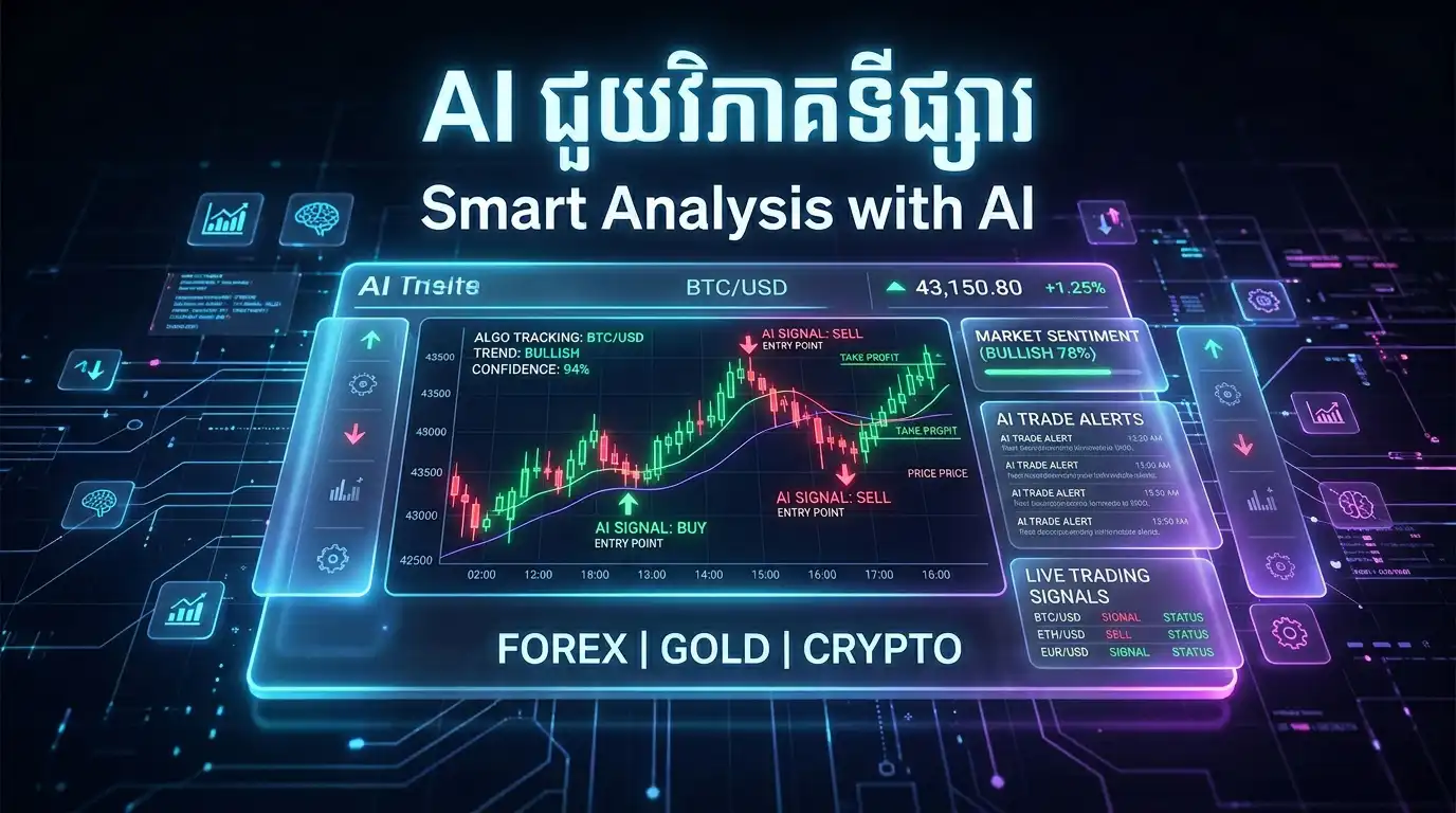 AI trading chart illustration