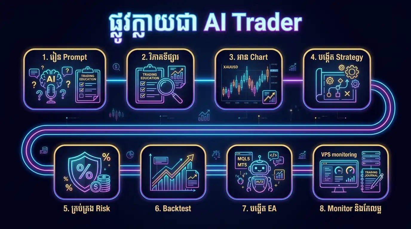 AI trader roadmap infographic