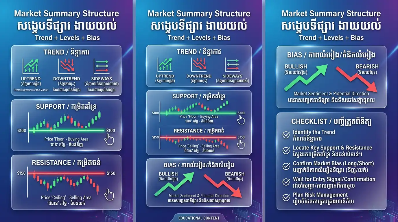 AI market summary infographic