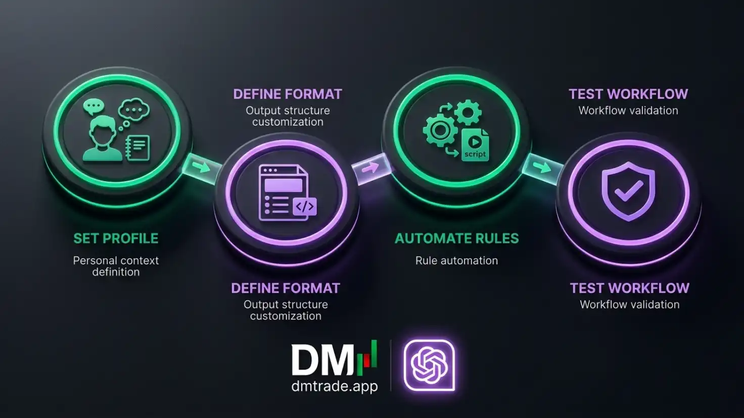 Process Diagram Custom Instructions និង Personal Workflow