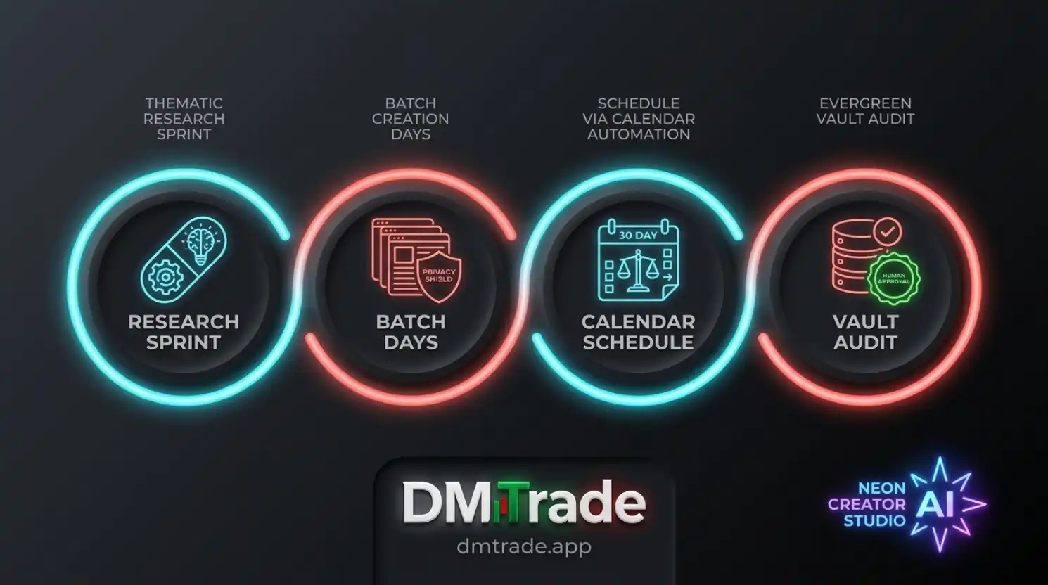 Workflow Content Calendar និង Batch Production