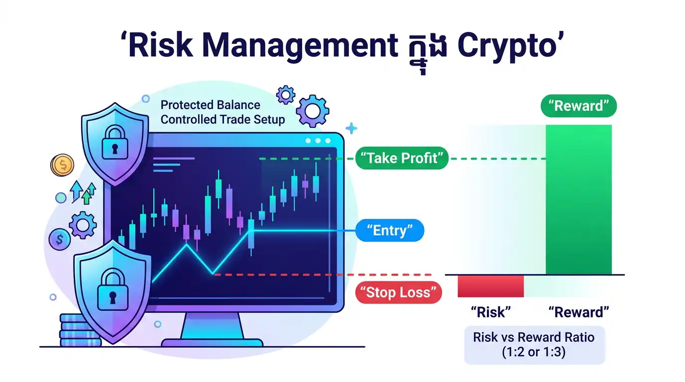 Risk management chart illustration