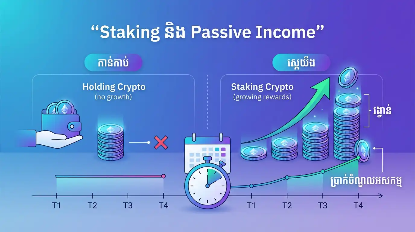 Staking chart illustration