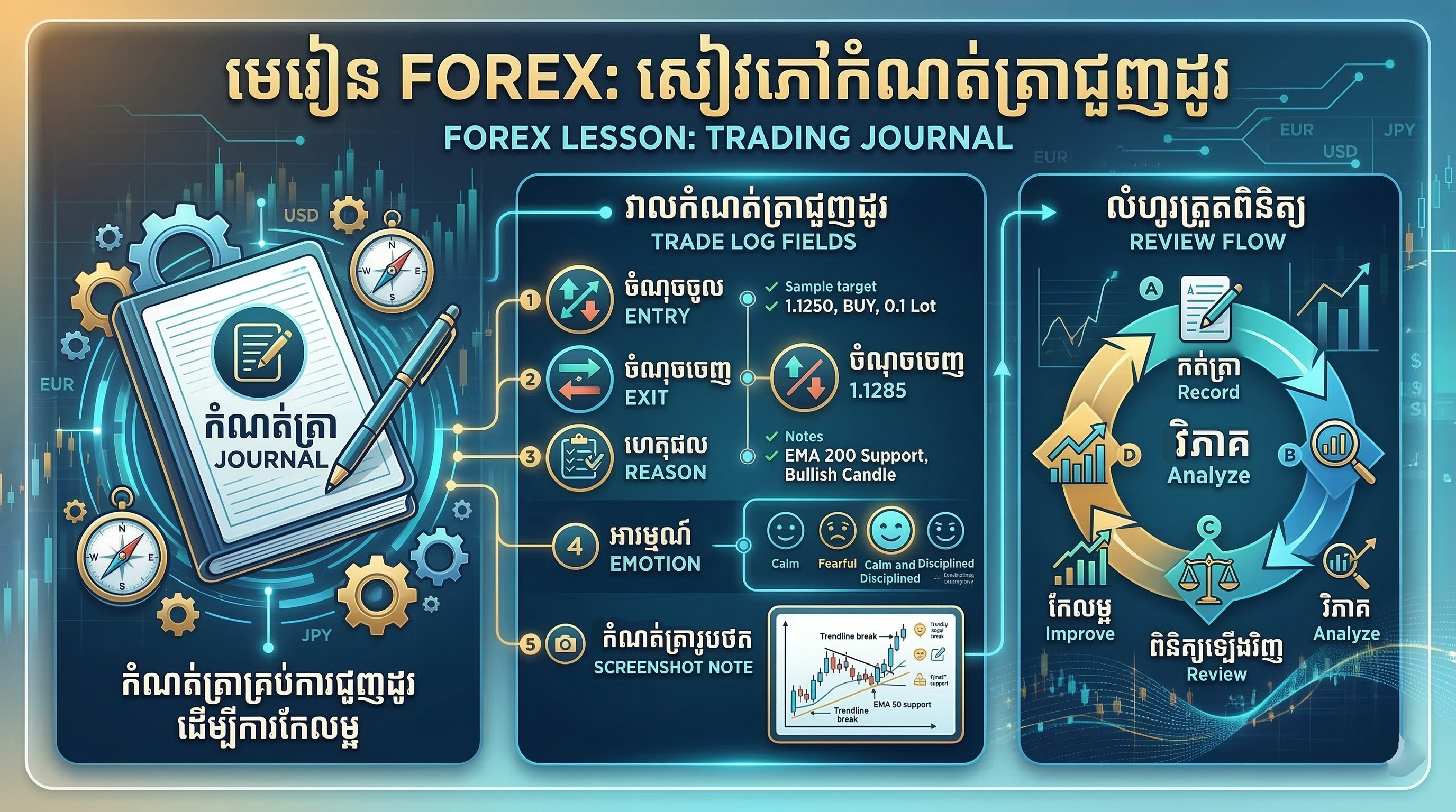 Trading Journal infographic