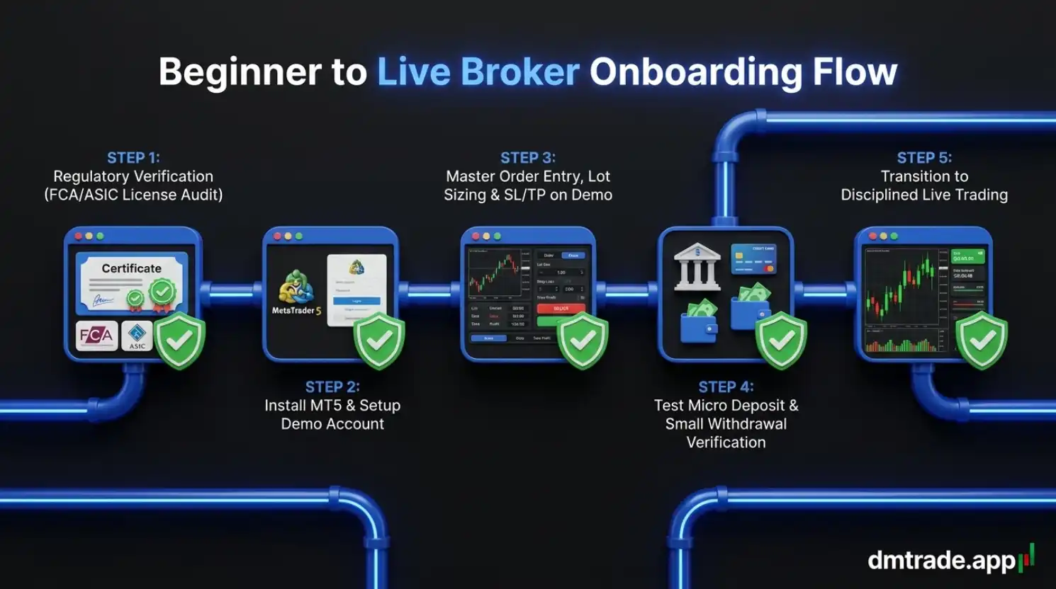 Chart ការជ្រើសរើស Broker និង MT4/MT5