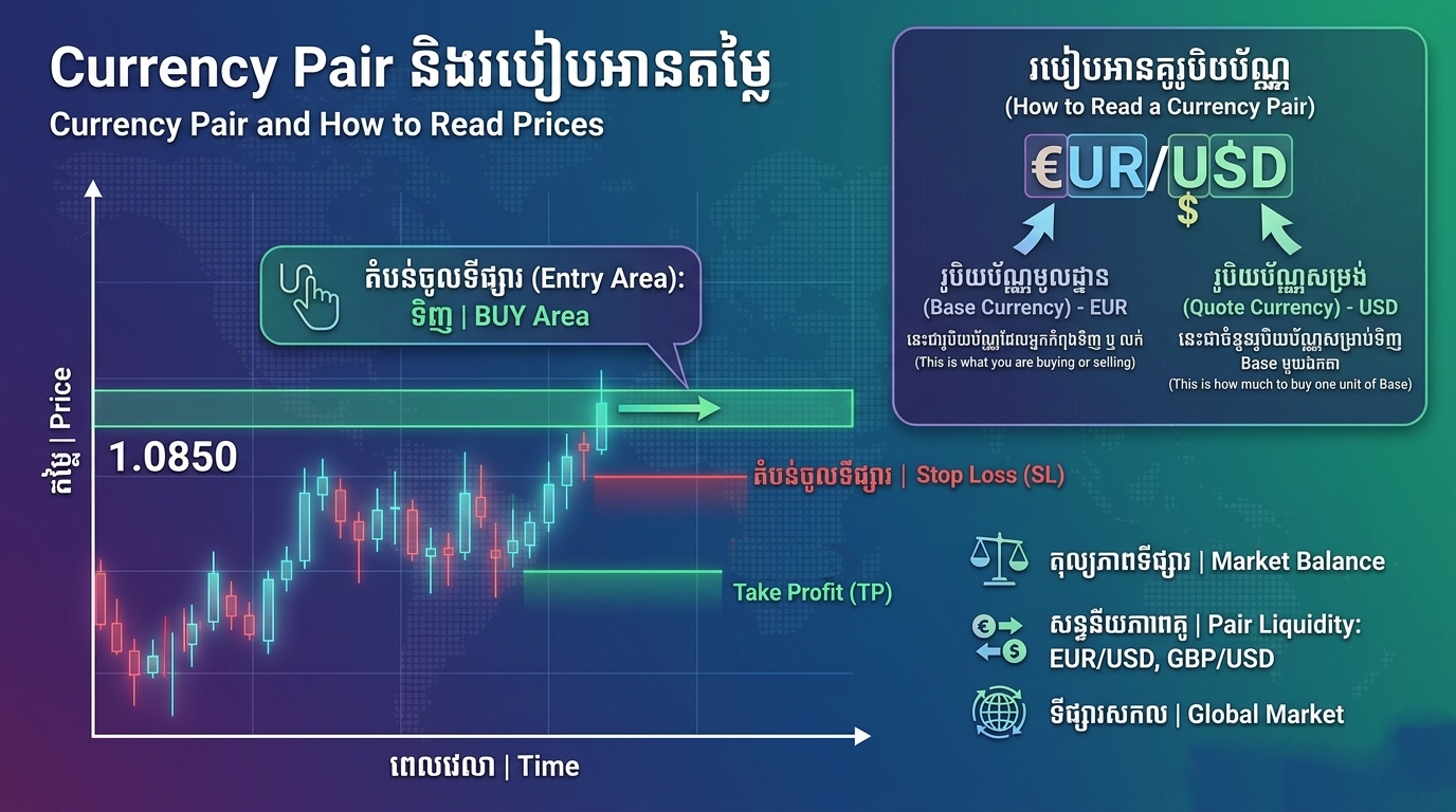 Currency Pair chart illustration
