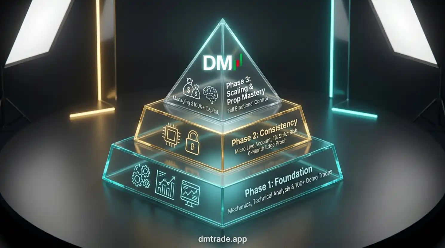 Infographic ផ្លូវក្លាយជា Professional Trader