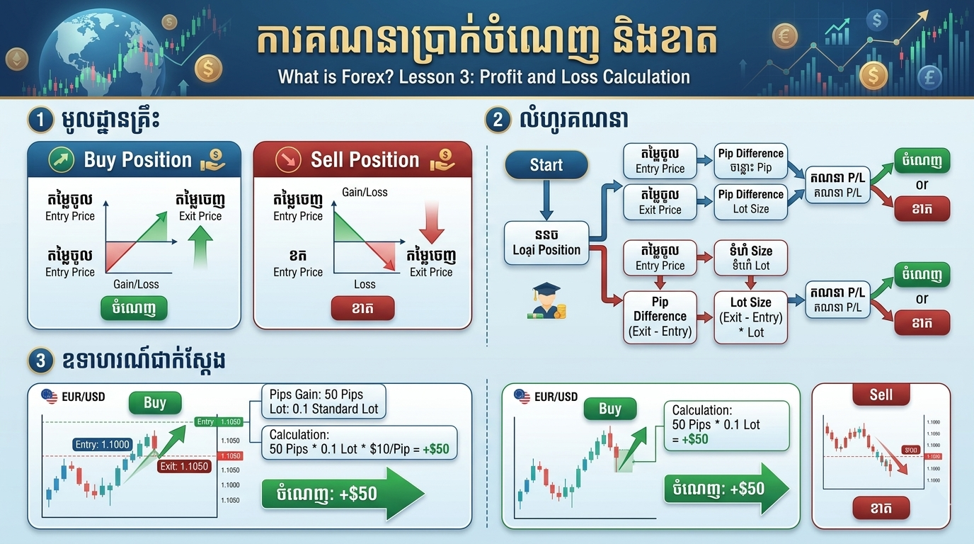 Profit and loss infographic