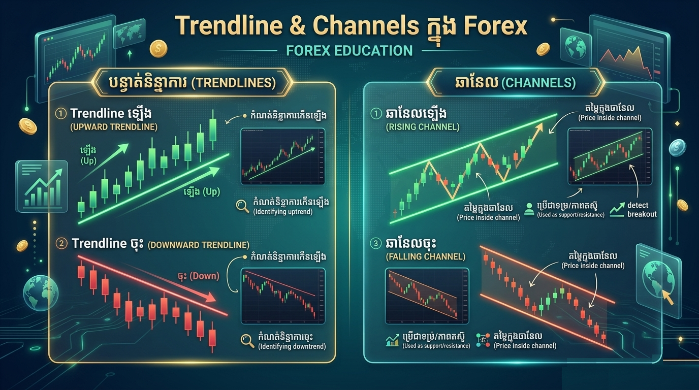 Trendline and Channels infographic