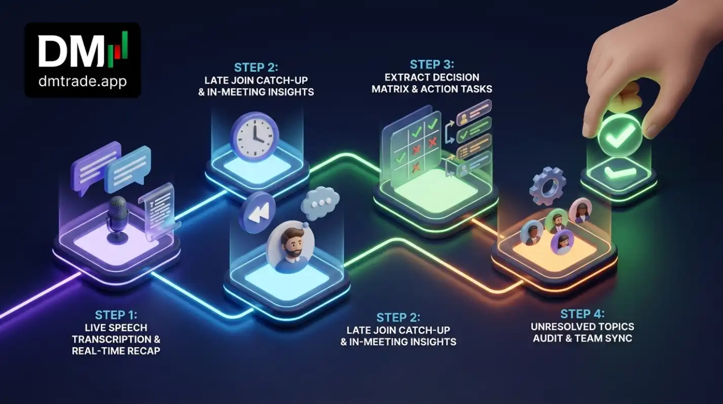 Workflow Copilot in Teams: Meetings និង Actions