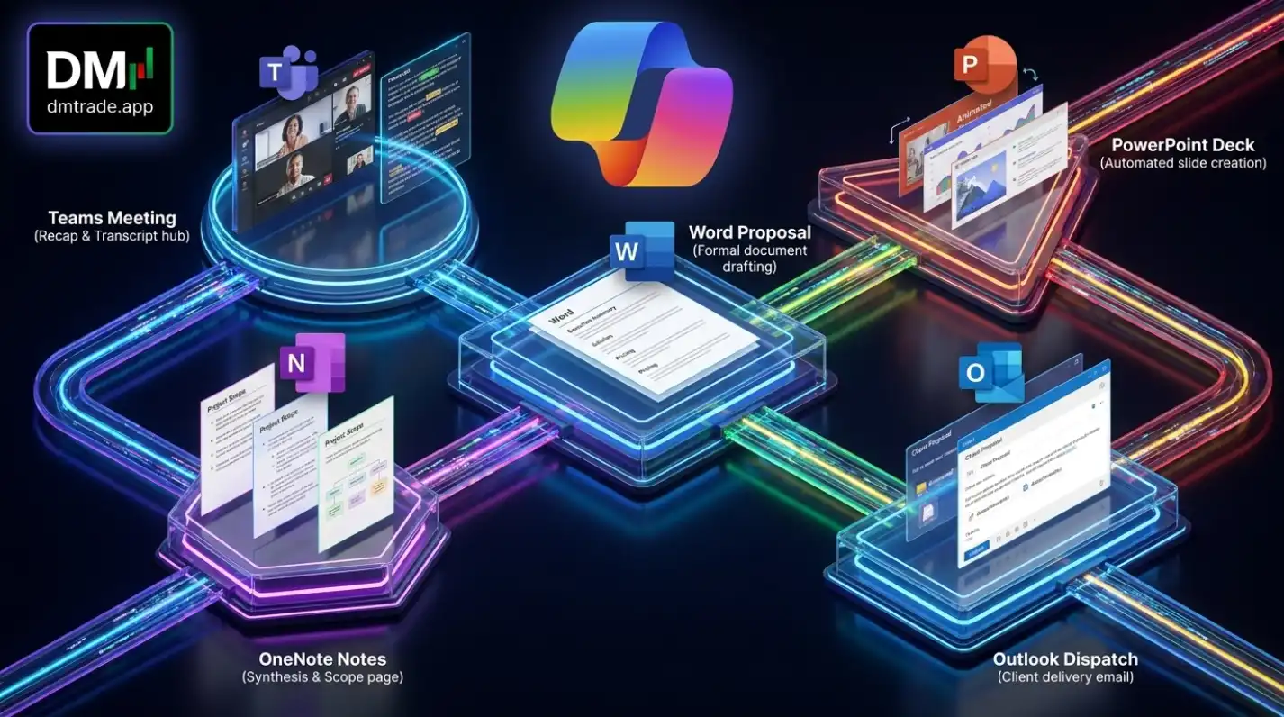 Infographic Cross-app Productivity Workflow