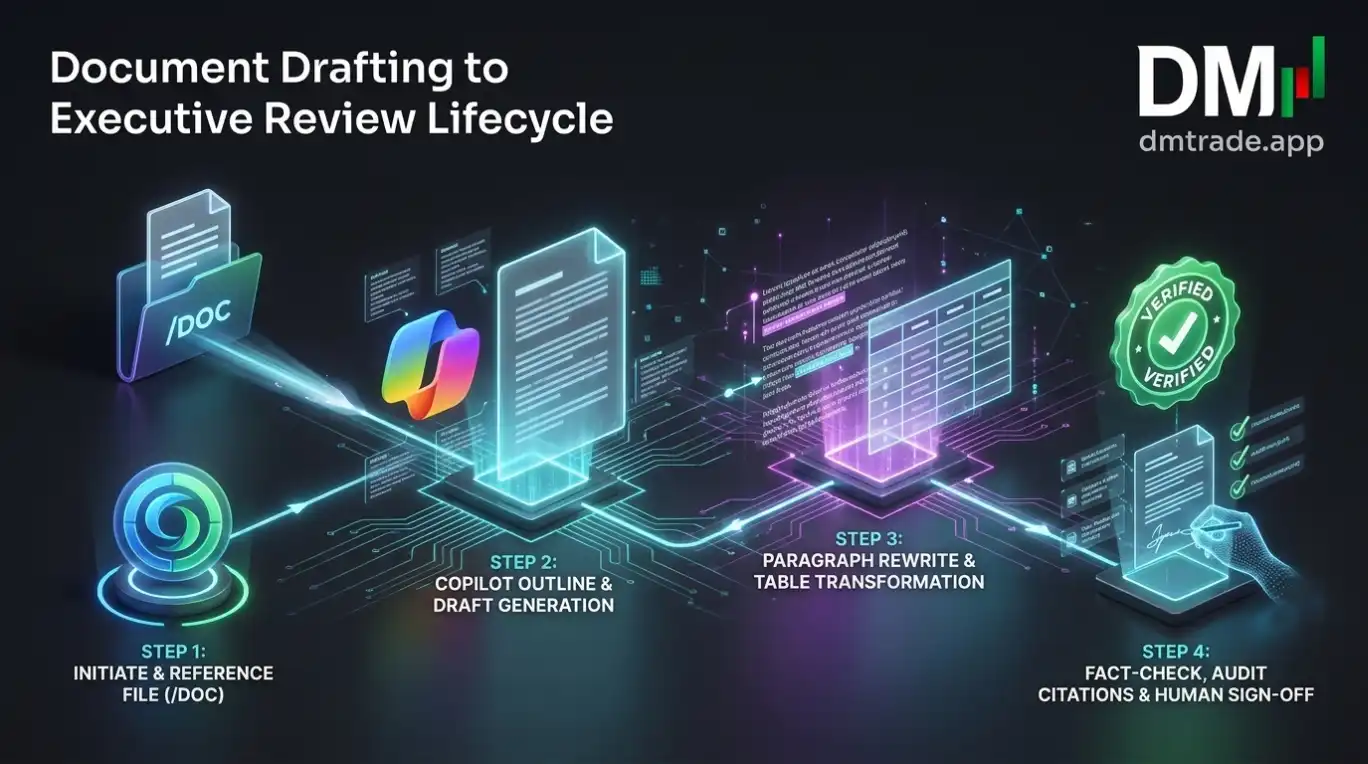 Workflow Copilot in Word: Draft និង Rewrite