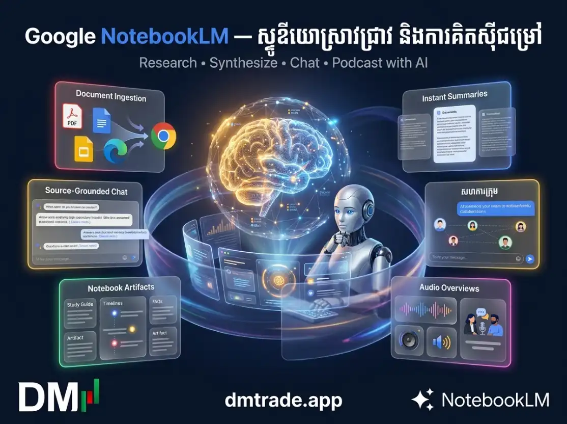 បញ្ជីមេរៀន NotebookLM ទាំងអស់