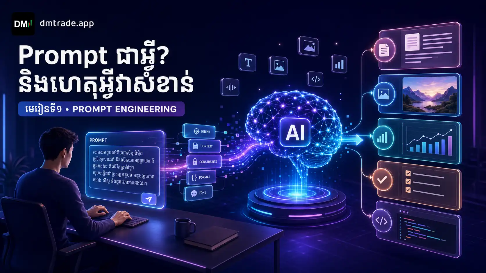 មេរៀនទី១៖ Prompt ជាអ្វី? និងហេតុអ្វីវាសំខាន់