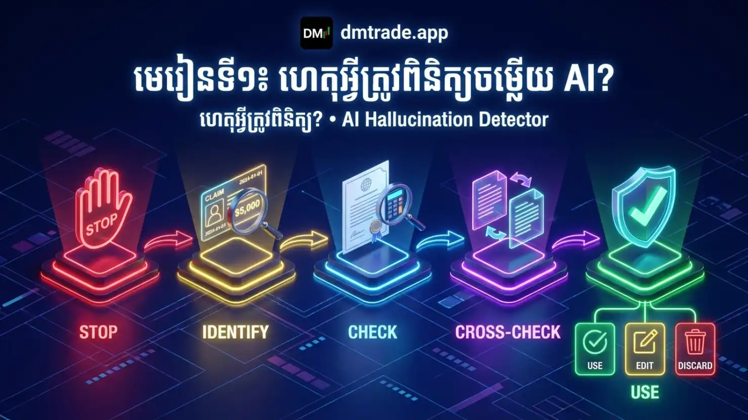 ហេតុអ្វីត្រូវពិនិត្យចម្លើយ AI?