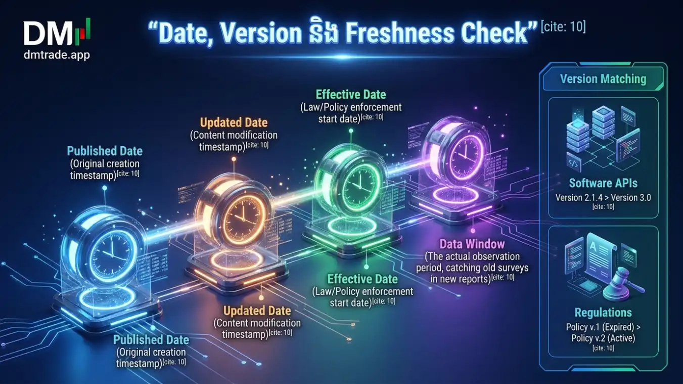 Published Updated Effective Data Window និង Version