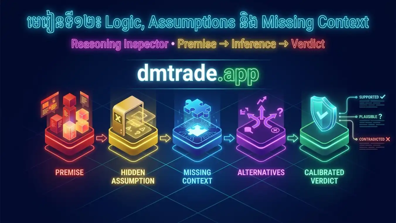 មេរៀនទី១២ Logic Assumptions និង Missing Context បង្ហាញ Reasoning Bridge ដែលមានចន្លោះបាត់