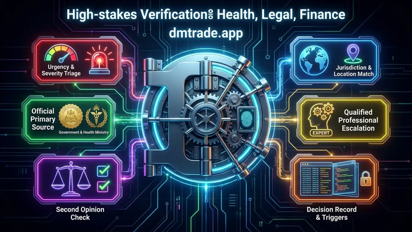 High-stakes ៦ ច្រកសុវត្ថិភាព៖ ភាពបន្ទាន់ ដែនច្បាប់ ប្រភពផ្លូវការ អ្នកជំនាញ Second Opinion និងកំណត់ត្រា