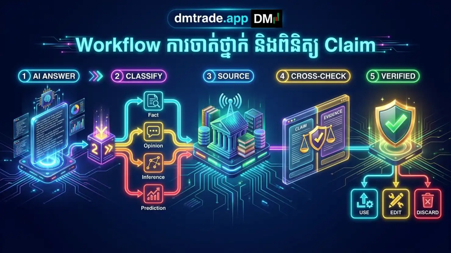 Workflow ចាត់ថ្នាក់ Fact, Opinion, Inference និង Prediction