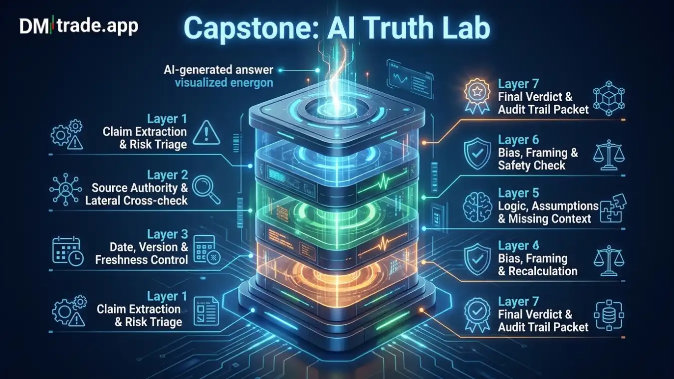 Truth Test Stack ៦៖ Claim Type Source Authority Cross-check Date Version Number Logic Bias និងSafety