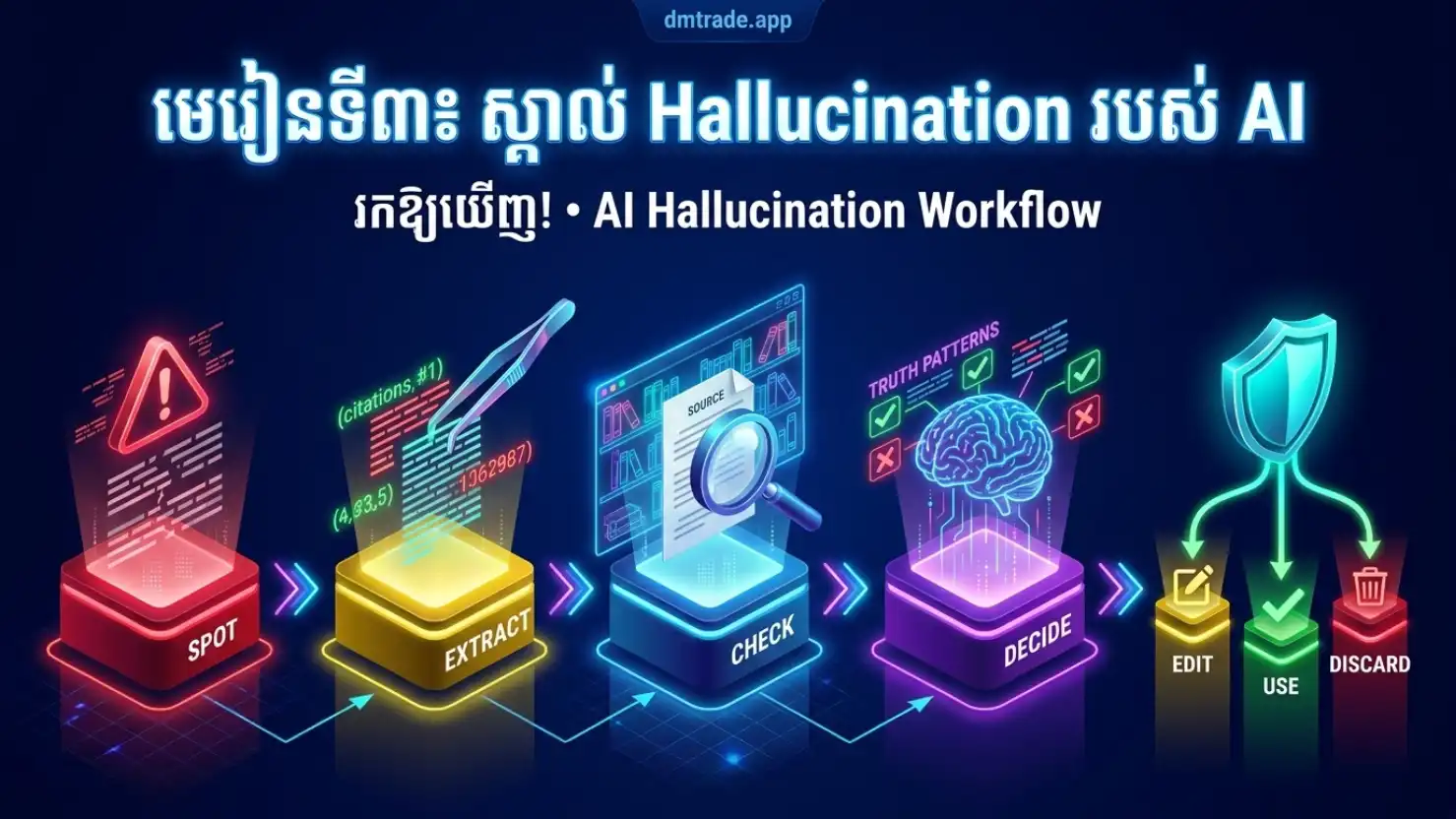 មេរៀនទី៣៖ ស្គាល់ Hallucination របស់ AI
