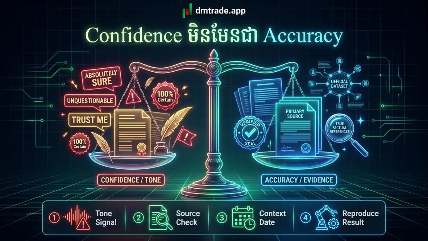 Confidence និង Accuracy ខុសគ្នា