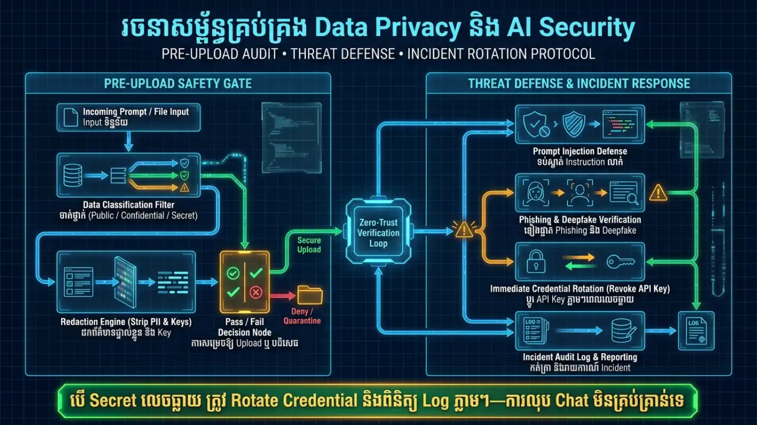 Diagram Classify Minimize Protect Verify Respond និង Learn